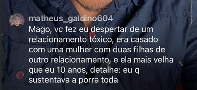 Print: matheus_galdino604 despertou de relacionamento tóxico